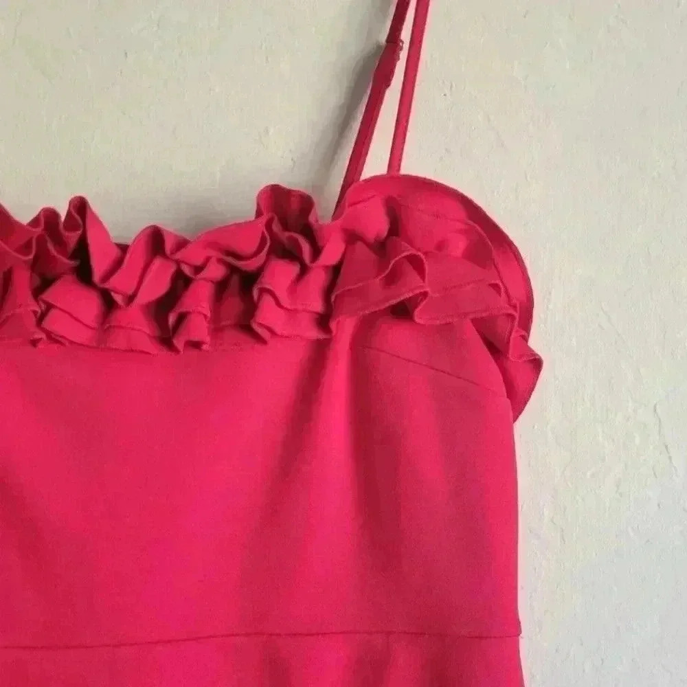 Forever 21 ruffle top mini dress sleeveless size large - Picture 2 of 8